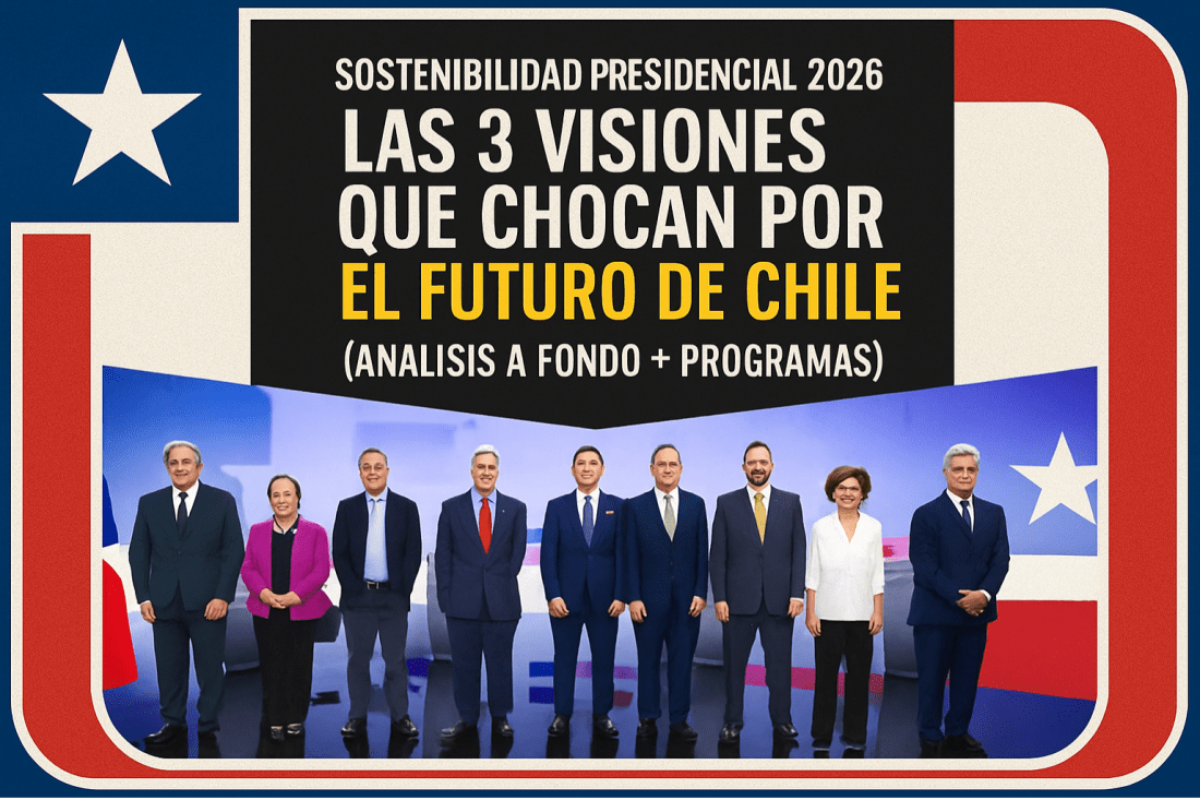 Sostenibilidad Presidencial 2026: Las 3 Visiones que Chocan por el Futuro de Chile (Análisis a Fondo + Programas)