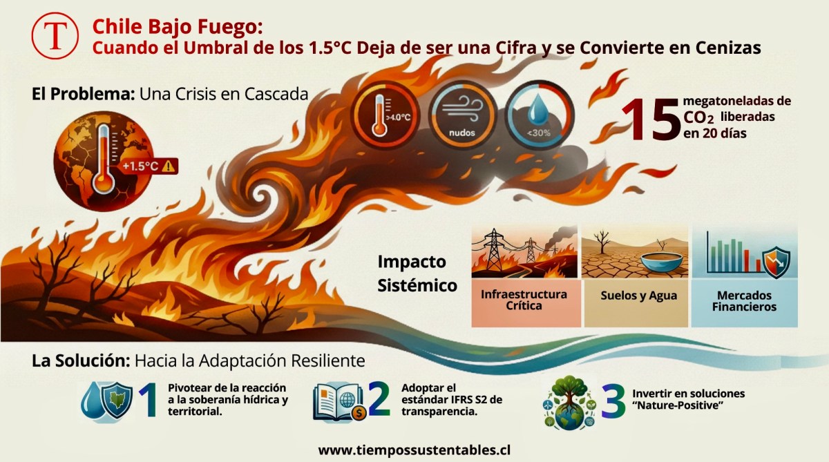 Chile Bajo Fuego: Cuando el Umbral de los 1.5°C Deja de Ser una Cifra y se Convierte en&nbsp;Cenizas