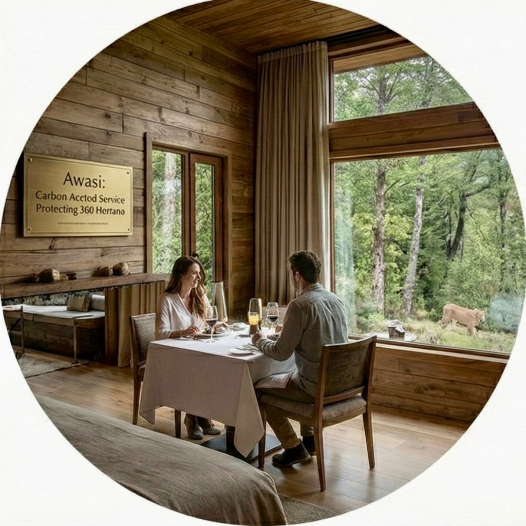 El Guardián (Awasi): Han entendido que el lujo es la privacidad y el aire puro. Al proteger 340 hectáreas de bosque nativo, logran una neutralidad de carbono matemática, no comprada en bonos de dudosa procedencia.