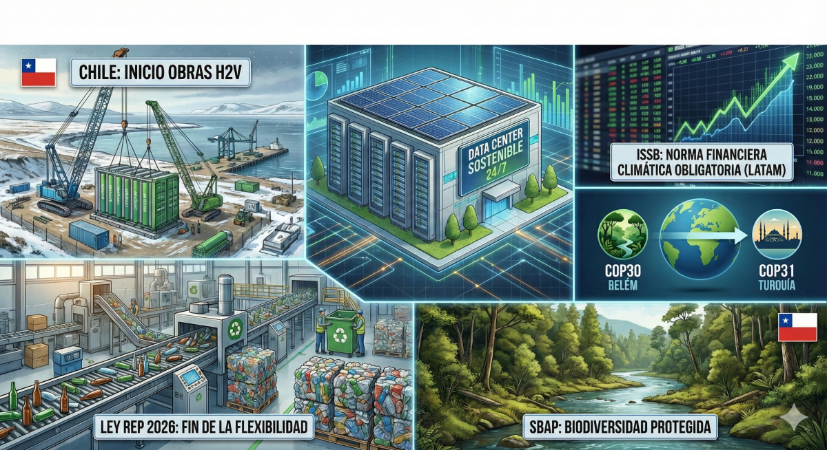 Sostenibilidad 2026: La transición pasa de la promesa a la «obra gruesa» en Chile y&nbsp;LatAm